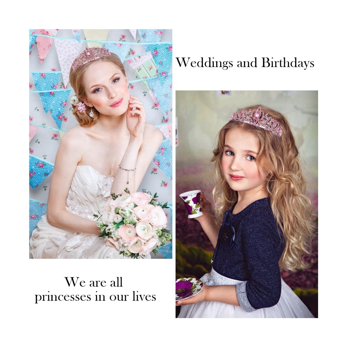 Birthday Girl Crown Princess Crown with Birthday Sash for