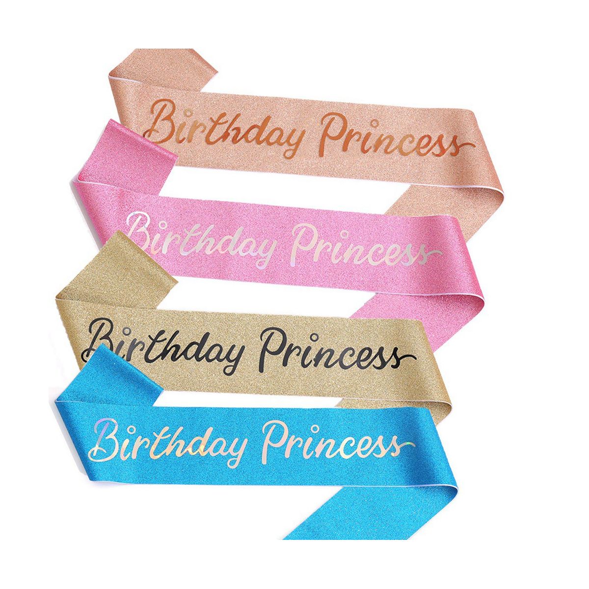 Birthday Girl Crown Princess Crown with Birthday Sash for