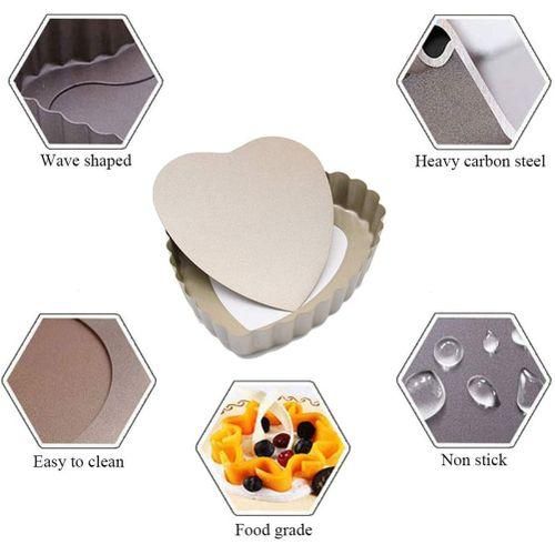 6 Pcs/Set Non-Stick Pie Pizza Pan Molds Cake