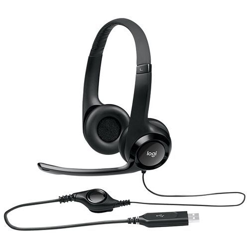 H390 USB Headset With Noise-Canceling Microphone