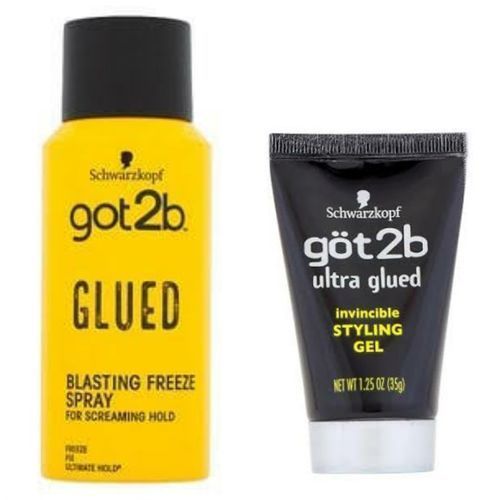 Got2b Glued Spray(100ml) + Invincible Styling Gel (1.25oz)