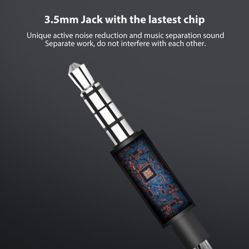 Metal Design Powerful Bass Boost Wired 3.5mm Earphones