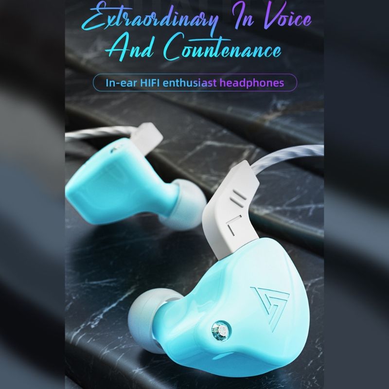 QKZ AK6 X Earphones Dynamic HIFI Bass Earbuds In Ear
