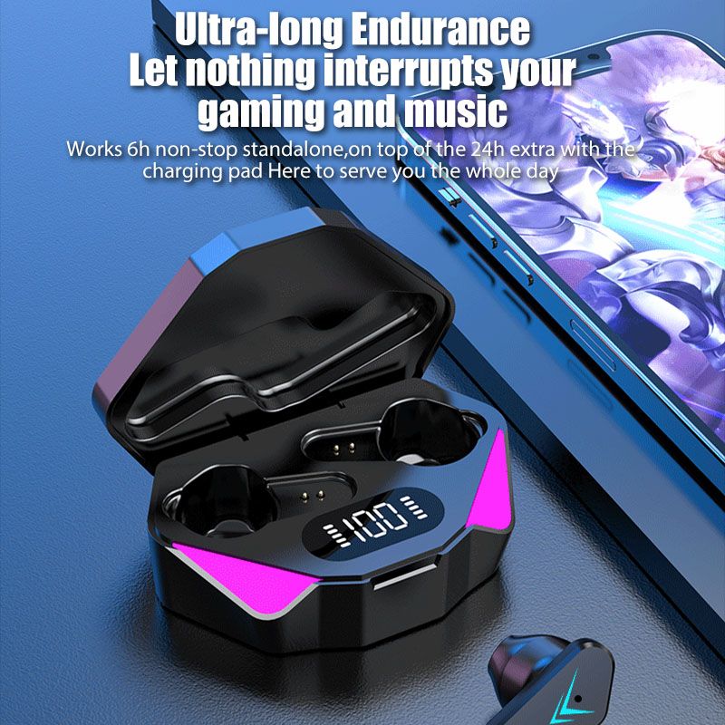 X15 TWS Gaming Earbuds Bluetooth 5.0 Wireless Earphone