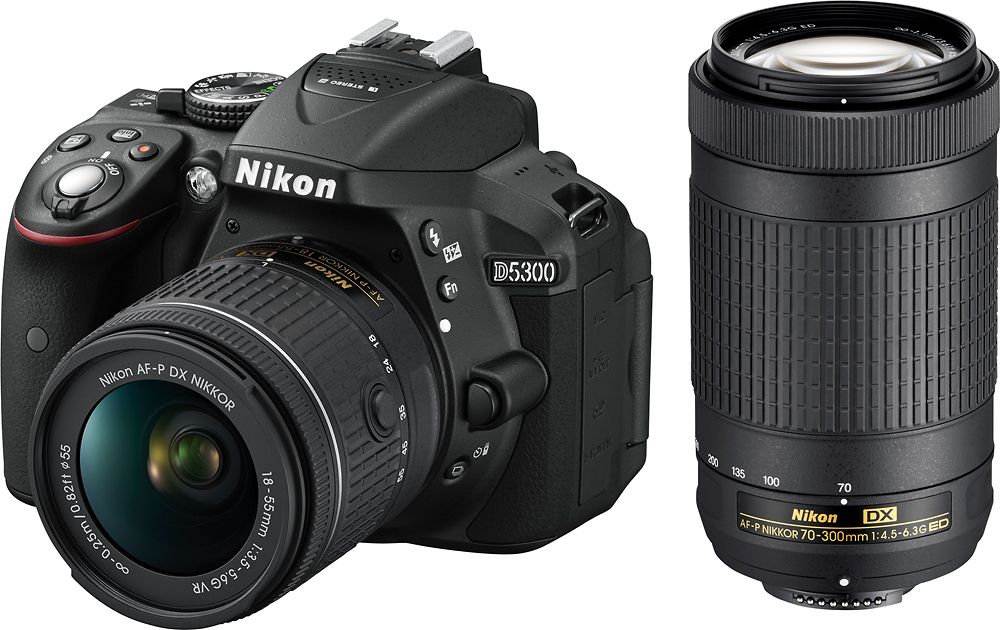 D5300 DSLR Camera With 18-55mm & 70-300mm Lens