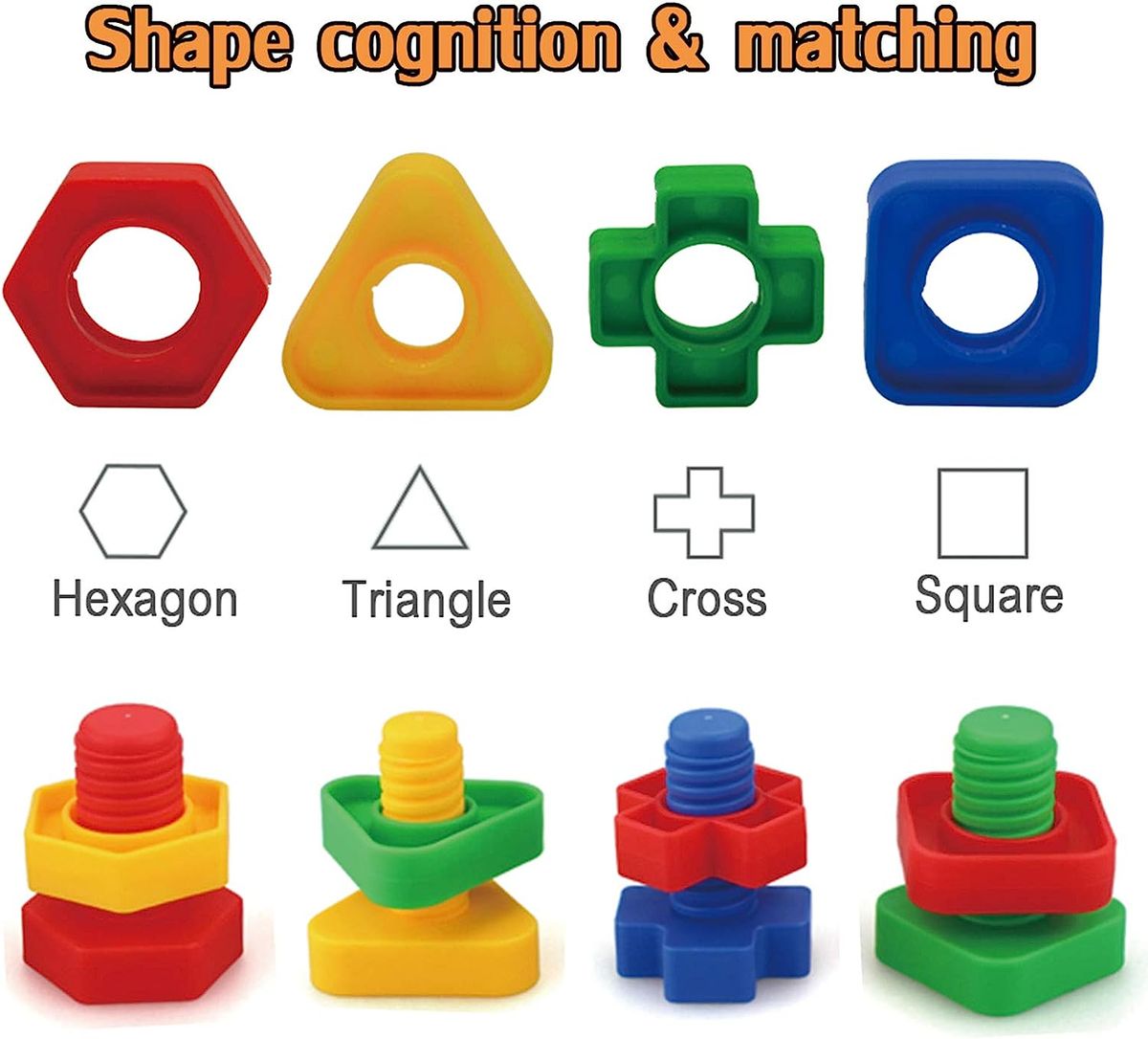 Jumbo Nuts And Bolts Toys For Toddlers And Preschoolers