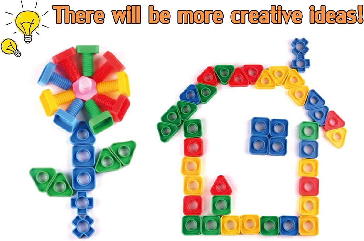Jumbo Nuts And Bolts Toys For Toddlers And Preschoolers