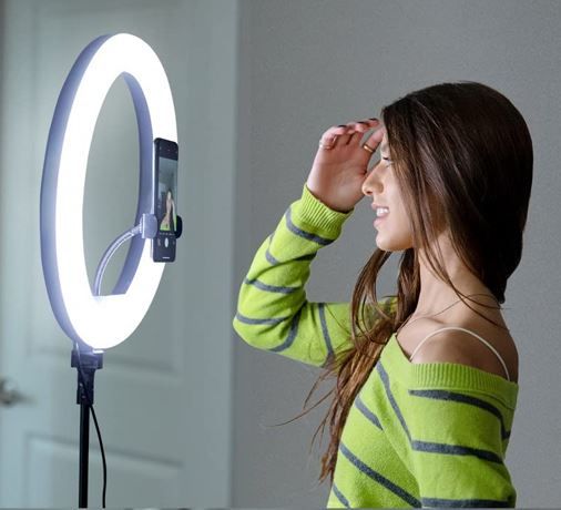 LED Ring Light With /BT Remote/MIC/Phone Holder/MakeupTripod