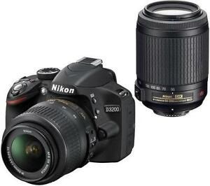 D3200 With 18 - 55mm Lens And 55-200mm Zoom Lens