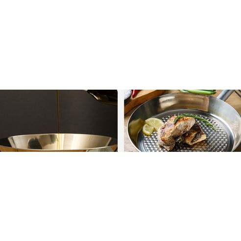 316 Stainless Steel Frying Pan For Simmel Induction