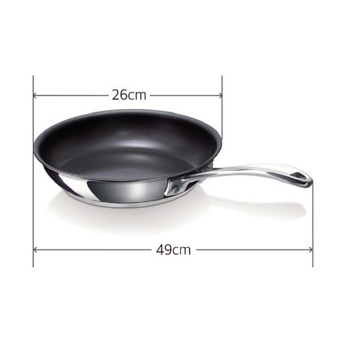 Becca Induction Chef Nonstick Stainless Frying Pan
