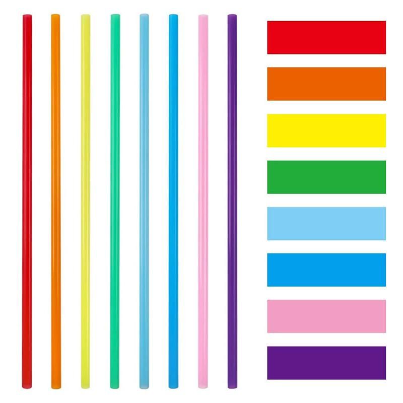 1000Pcs 10.3 Inch Disposable Drinking Straws Plastic