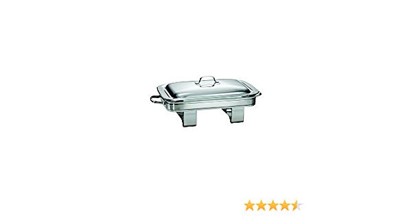 Gourmet Stainless Steel Buffet Server With Tempered Glass Baking Dish
