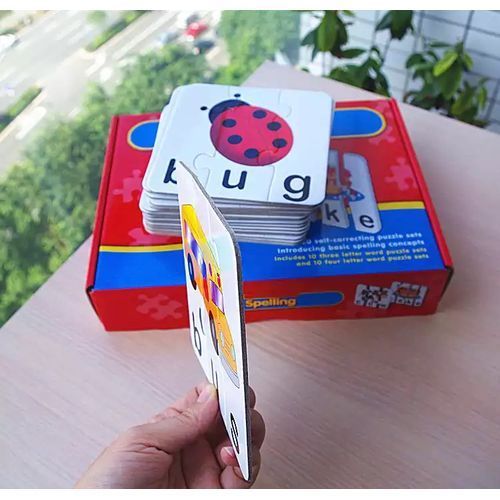 EDUCATIONAL MATCH IT SPELLING WORD PUZZLE FOR KIDS