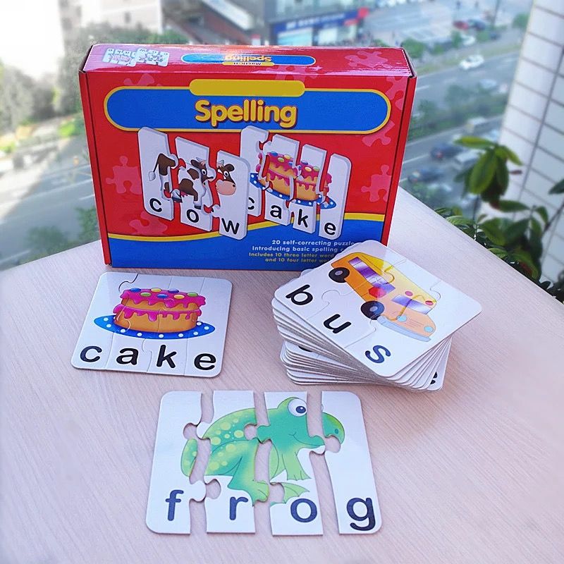 EDUCATION MATCH IT SPELLING PUZZLE  FOR KIDS WITH FREE GIFT