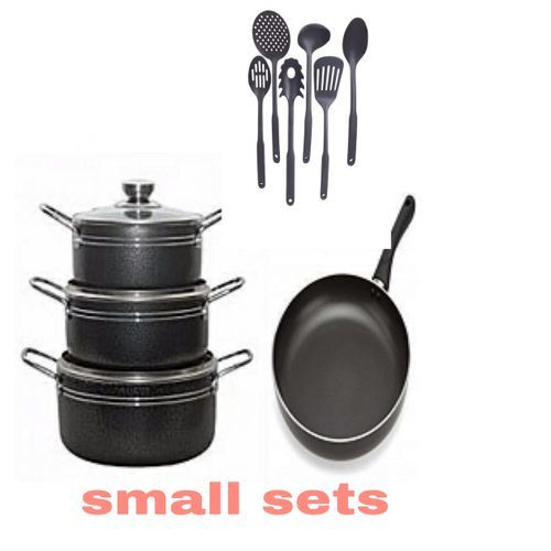 3 Sets Non Stick Cooking Pot With Fry Pan , Cooking Spoon