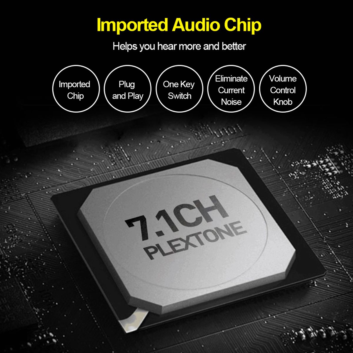 GS3 External Audio Sound Adapter USB2.0 Virtual 7.1 Channel