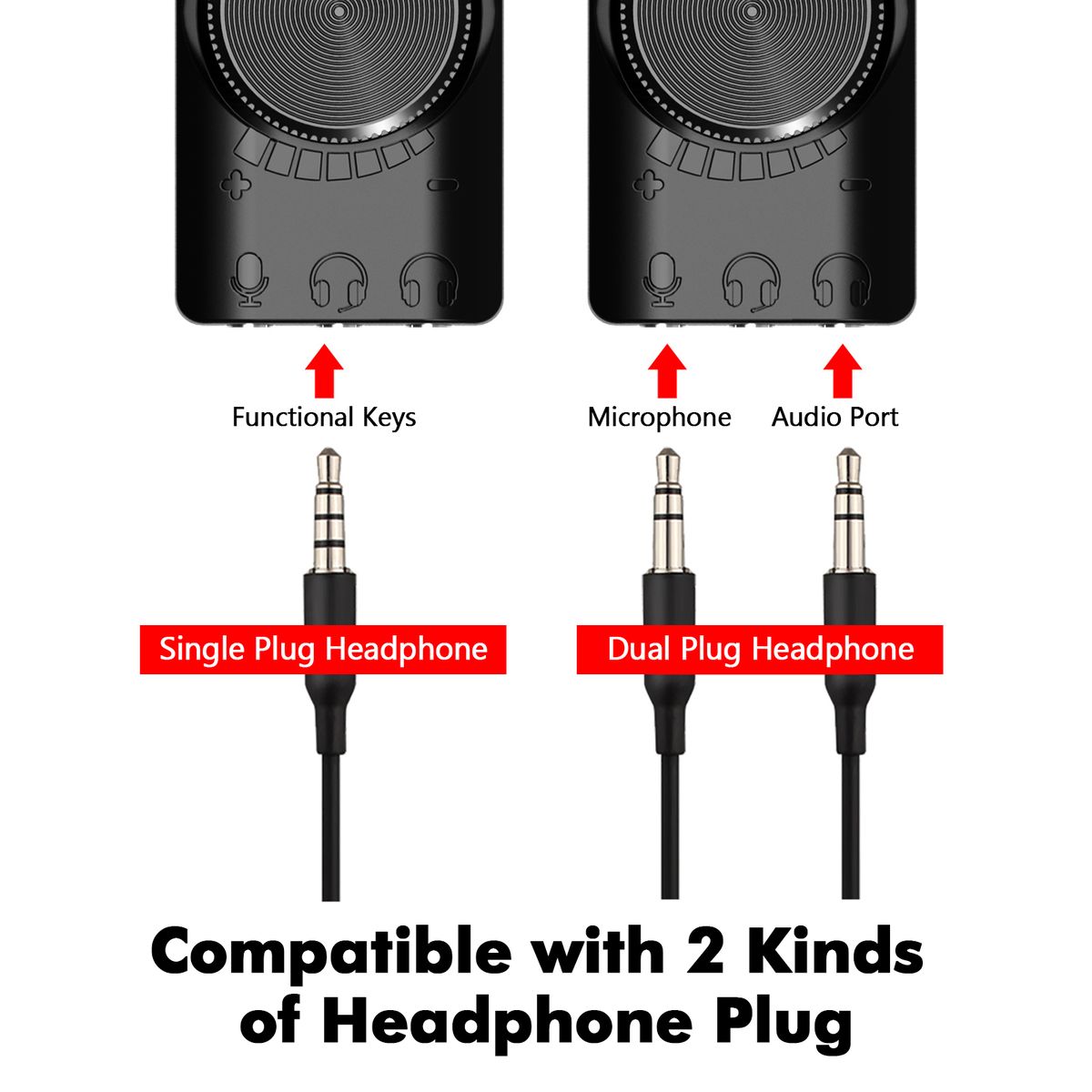 GS3 External Audio Sound Adapter USB2.0 Virtual 7.1 Channel