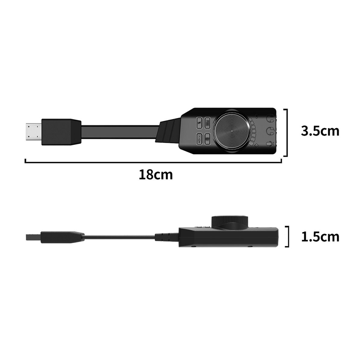 GS3 External Audio Sound Adapter USB2.0 Virtual 7.1 Channel