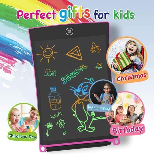8.5 Inch LCD Writing Tablet Colorful Screen Doodle Board Electronic Digital Drawing Pad With Lock Button For Kids Adults 2022(#black)