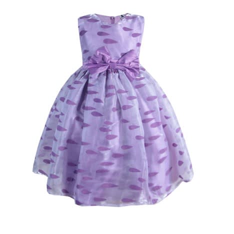 Baby Girls' Organza Dress -Purple