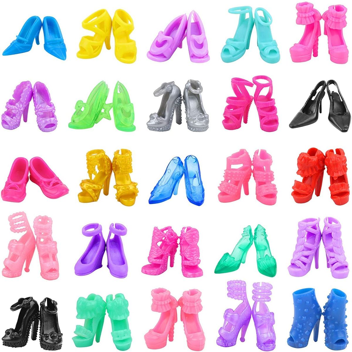 ZITA ELEMENT 11.5 Inch Girl Doll Closet Wardrobe Set 102 Pcs Clothes And Shoes Accessory Bag