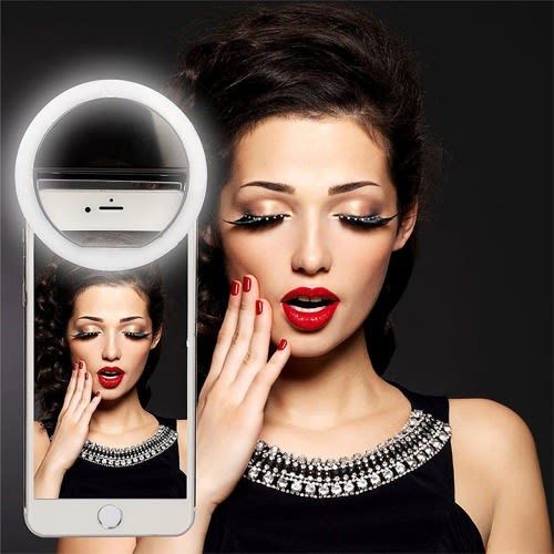 Rechargeable Phone Selfie Ring Light For Makeup/vlog