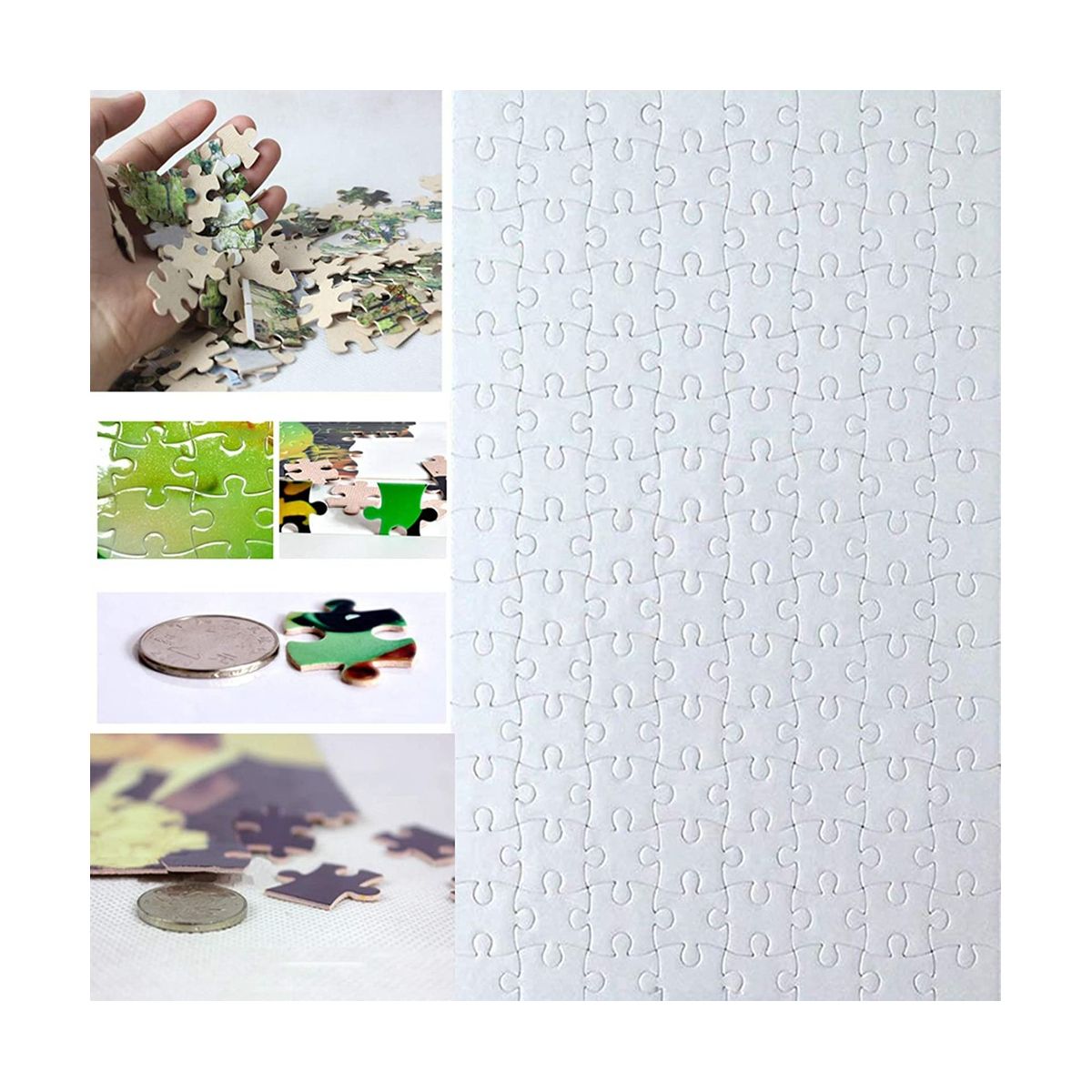 20 Sets Blank Sublimation A4 Jigsaw Puzzle with 120 Pcs