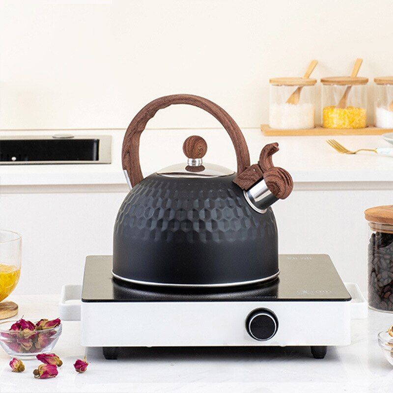 2.5L Black Gas  Water Kettle Whistling Tea Kettle
