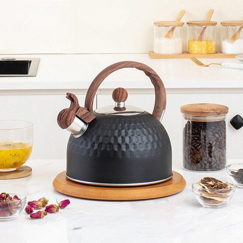 2.5L Black Gas  Water Kettle Whistling Tea Kettle