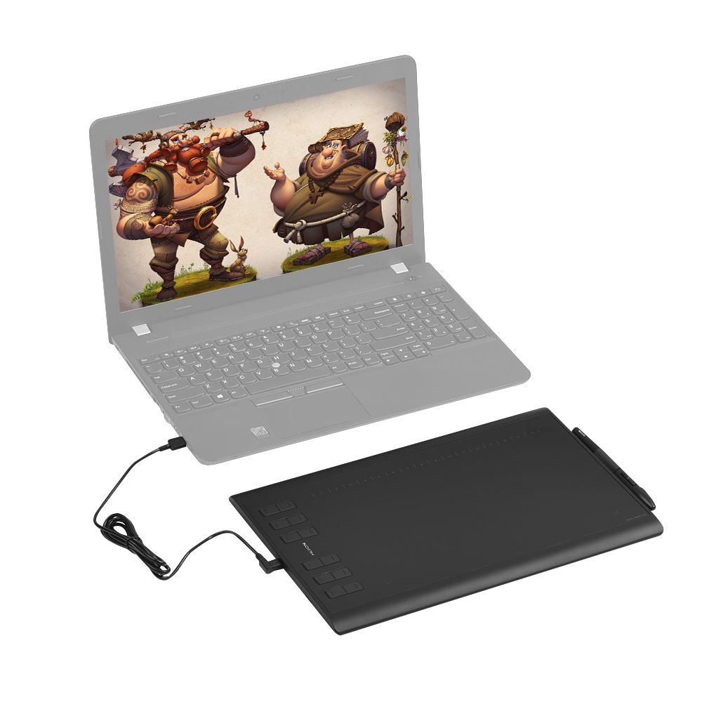 1060PLUS Portable Drawing Graphics Tablet Pad 10" *