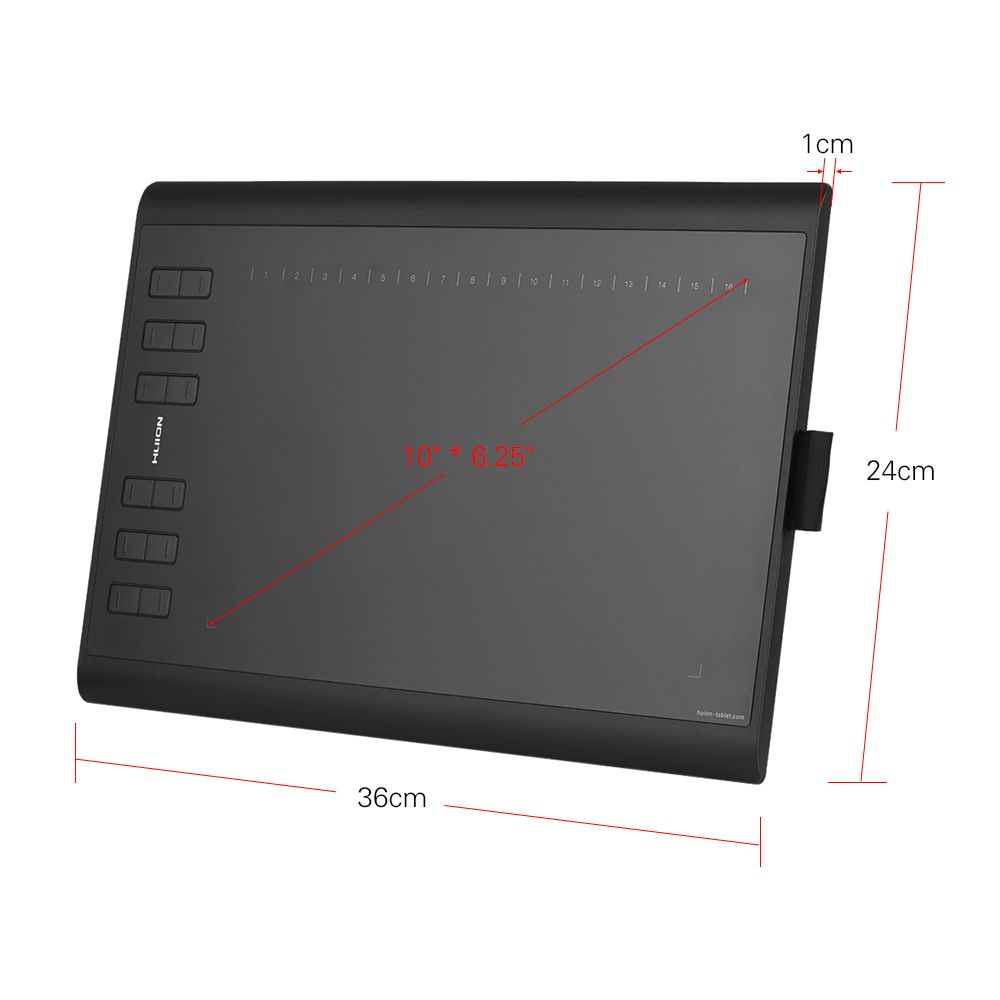 1060PLUS Portable Drawing Graphics Tablet Pad 10" *