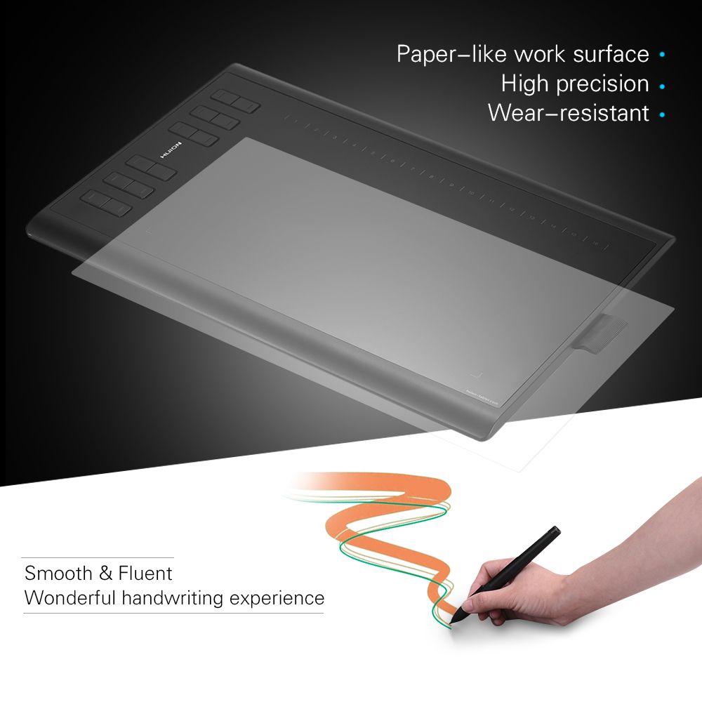 1060PLUS Portable Drawing Graphics Tablet Pad 10" *