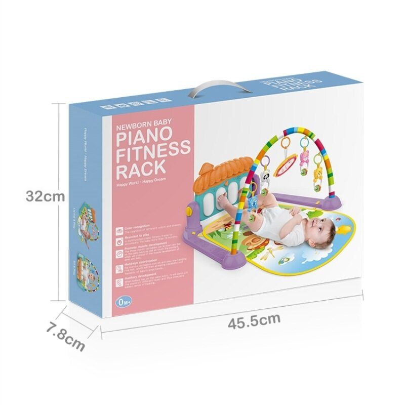 4 In 1Baby Play Mat Kids Gym Playmat Fitness Piano Music Fun Boys Girls