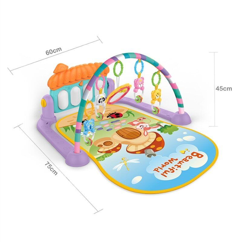 4 In 1Baby Play Mat Kids Gym Playmat Fitness Piano Music Fun Boys Girls