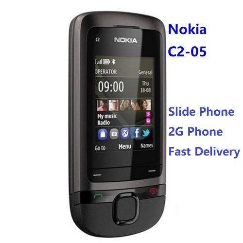 C2-05 Classic Slide Mobile Phone 95% New