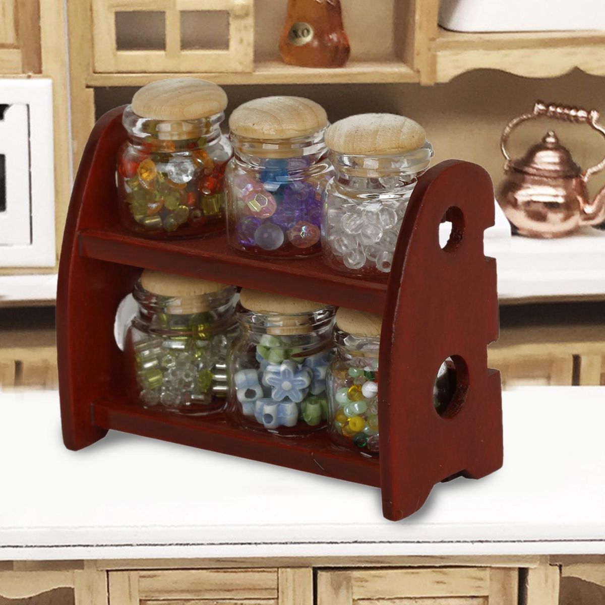 Seasoning Jar Rack Dollhouse Seasoning Jar Rack Photography Props