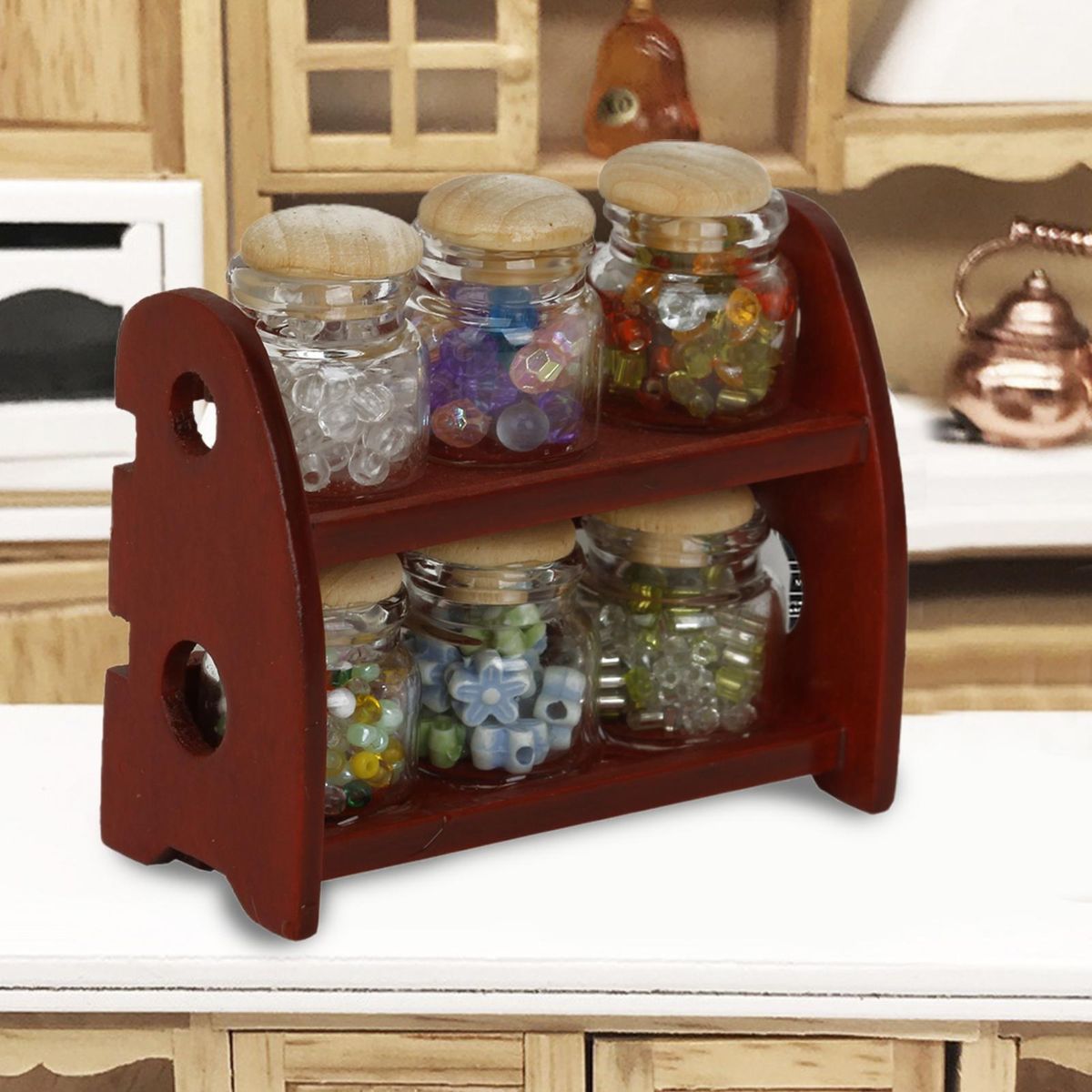 Seasoning Jar Rack Dollhouse Seasoning Jar Rack Photography Props