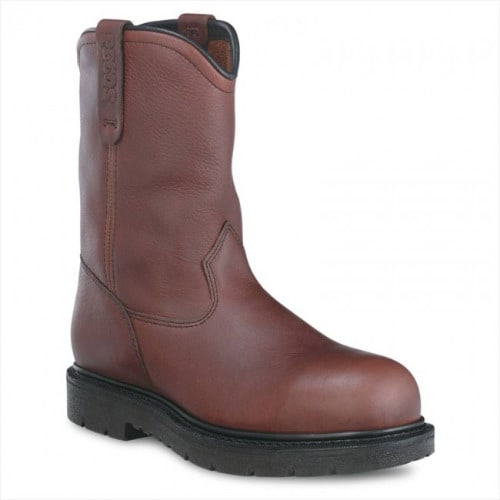 Red Wings Workers Safety Shoes - Brown