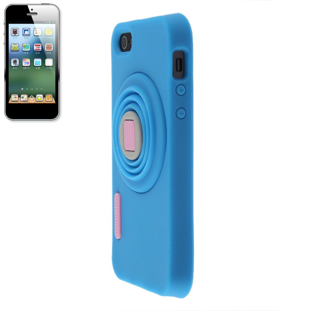 Camera Style Silicon Case Cover For Iphone 5