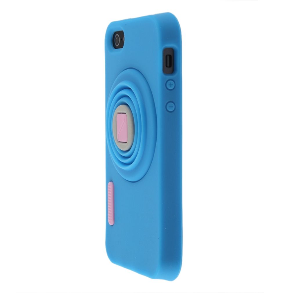 Camera Style Silicon Case Cover For Iphone 5