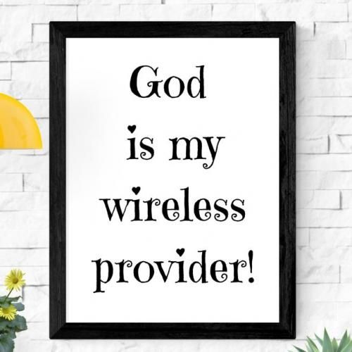 MY PROVIDER Inspirational Wall Frame