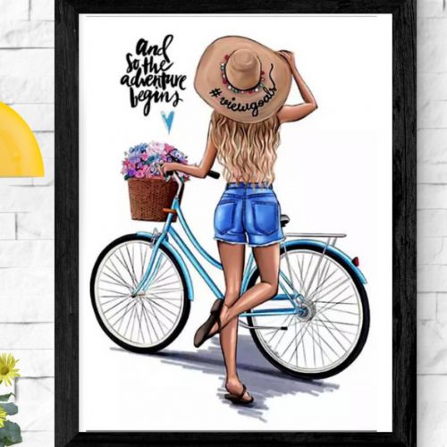 Adventure Girl Decorative Wall Frame