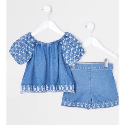 Girls 2 Pieces Set - Blue