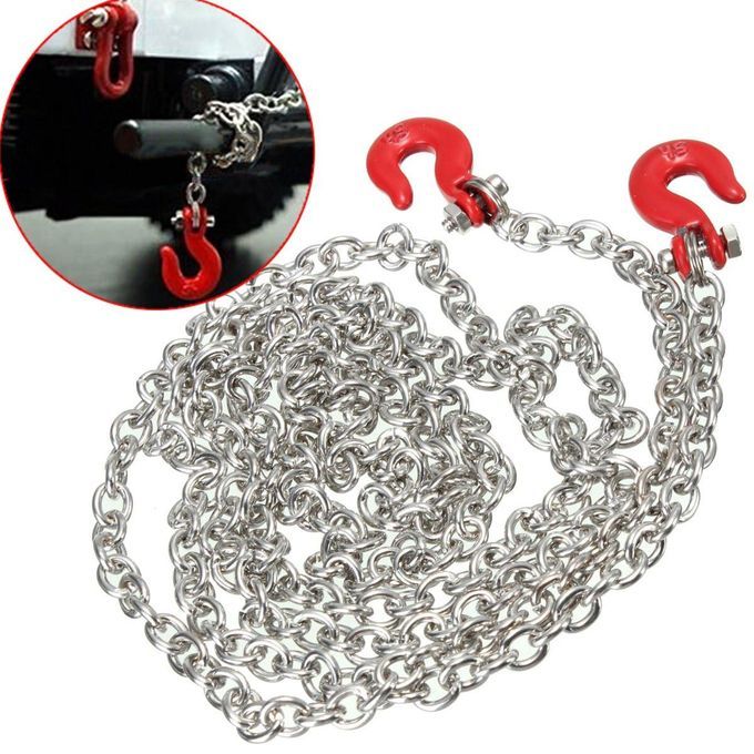 1:10 Scale Chain With Hooks (Red) 1450mm Long RC Crawler Accessory Econ Truck