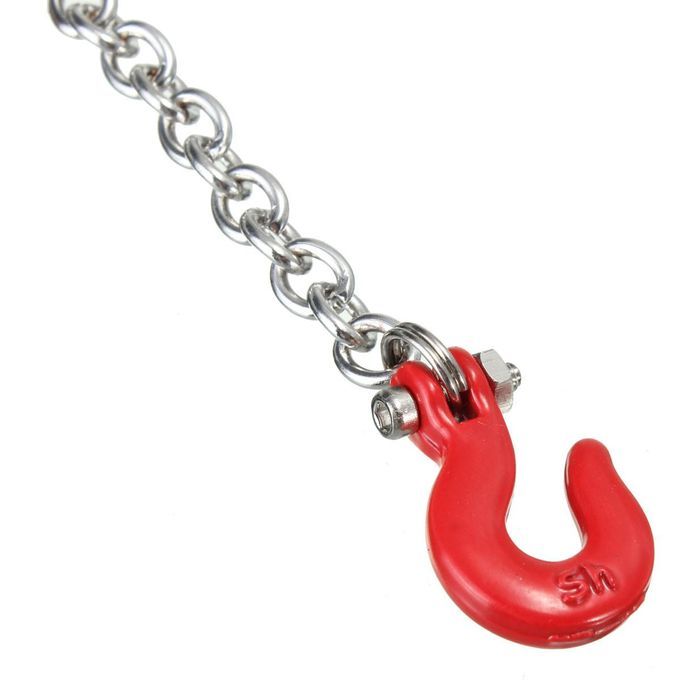 1:10 Scale Chain With Hooks (Red) 1450mm Long RC Crawler Accessory Econ Truck