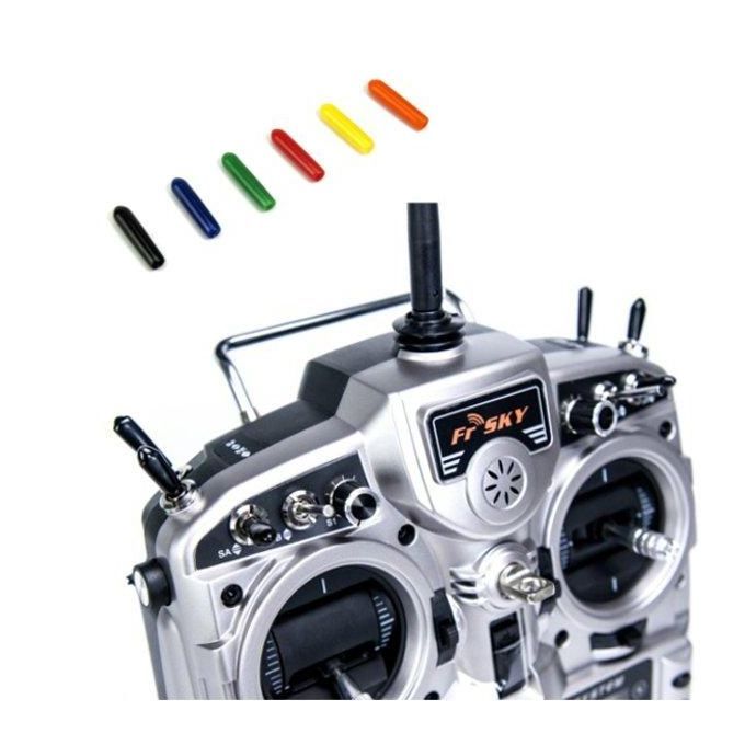 10PCS STP Control Rod Non-slip Sleeve For Futaba Radiolink Flysky Frsky Transmitter Black