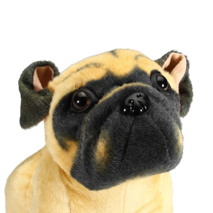 70cm New Large 60cm Pug Bull Dog Soft Plush Cuddly Toy Real Life Look Gift UK S