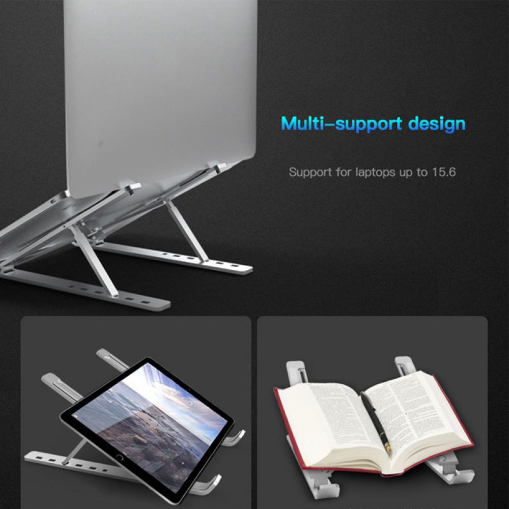 Folding Laptop Stand - Silver