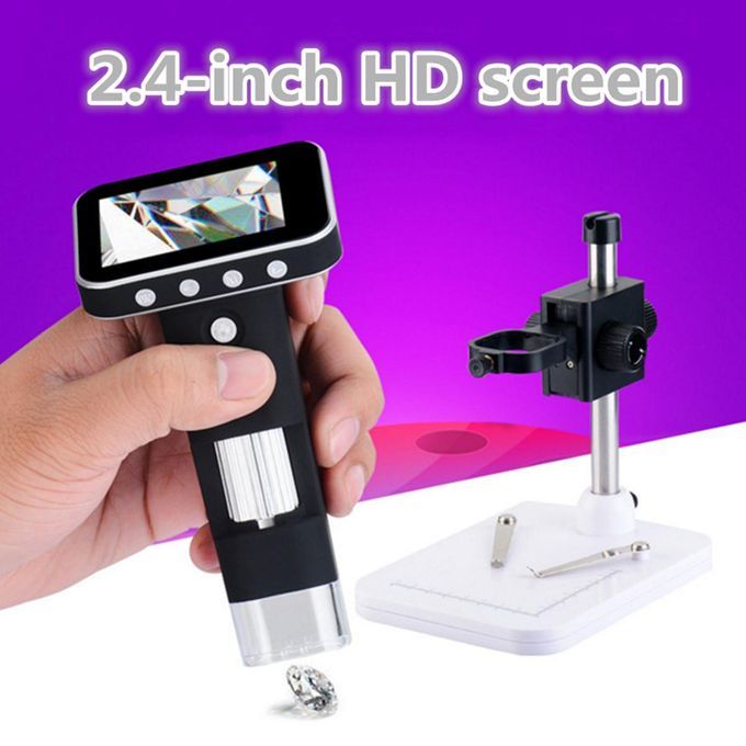 1000X Portable USB Digital Microscopes Camera With 2.4'' HD LCD Screen + Stand
